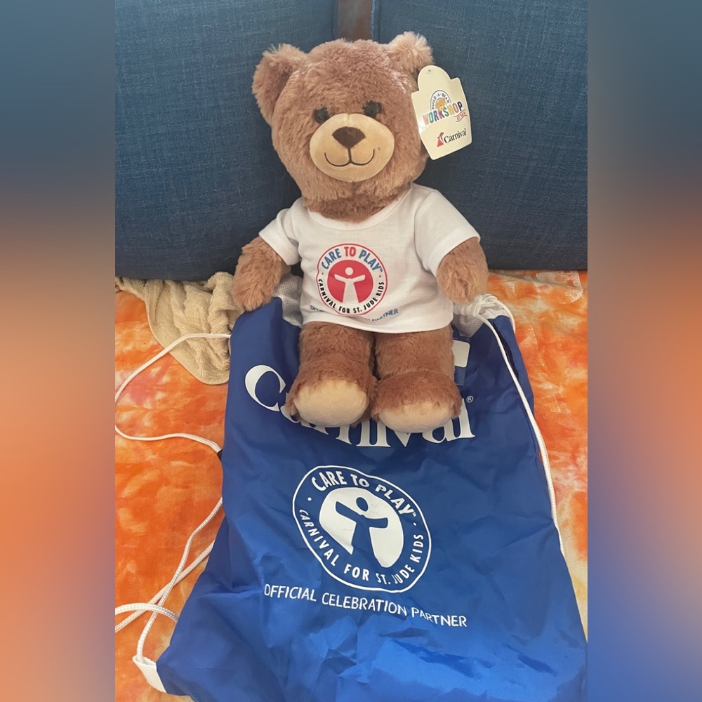 Build-A-Bear Workshop Carnival Cruise Care To Play Bear. Cruise Exclusive. New
